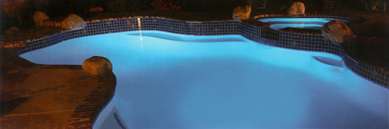 Swimming Pool at Night